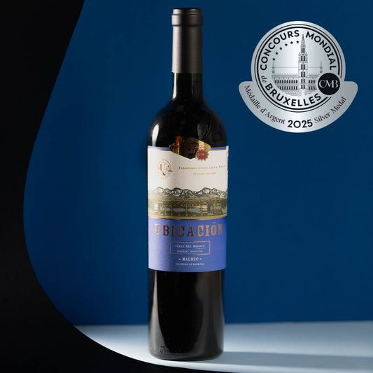 Malbec 2020 de Ubicacion Wines 12 meses en barrica de roble francés - Mendoza, Argentina