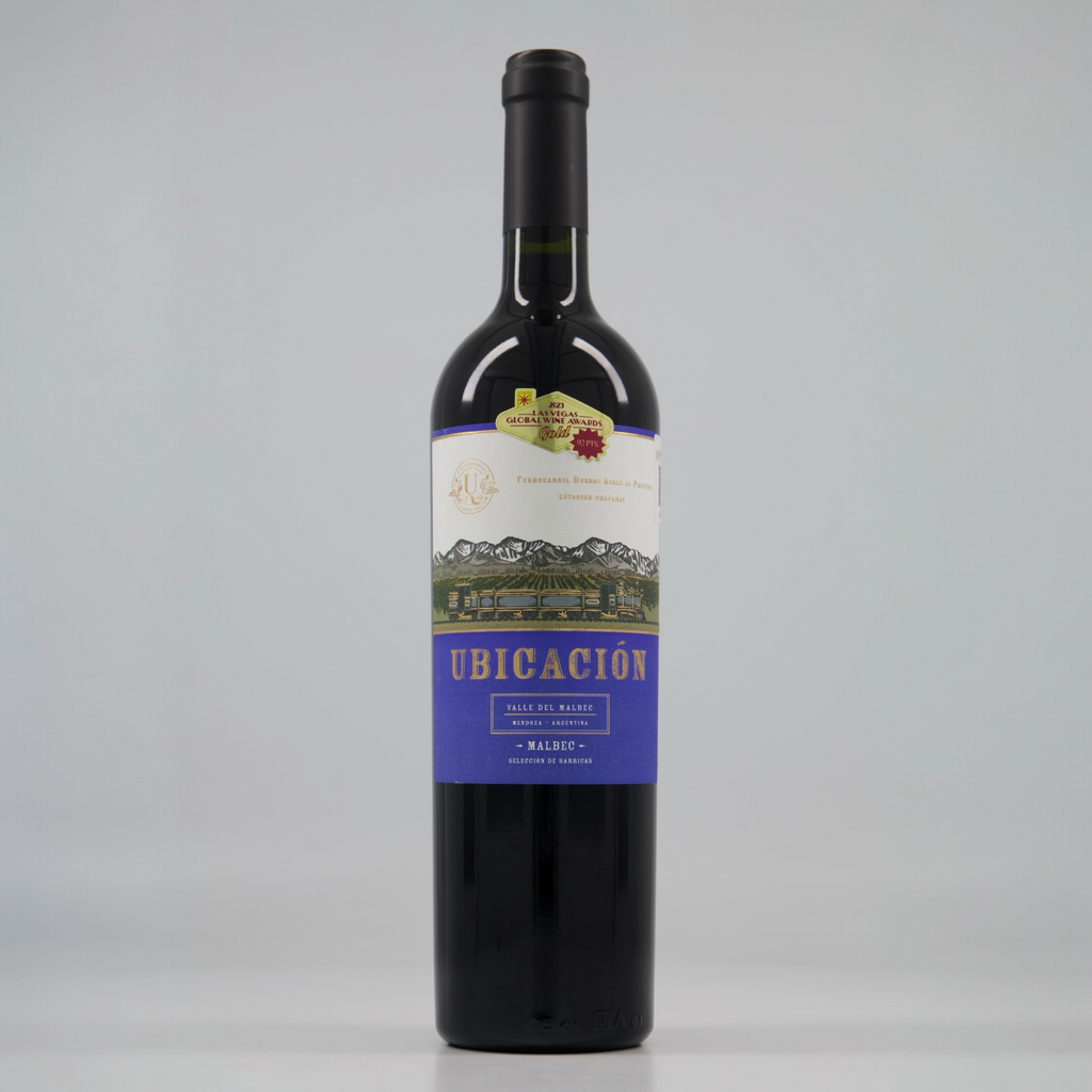 Malbec 2020 de Ubicacion Wines 12 meses en barrica de roble francés - Mendoza, Argentina