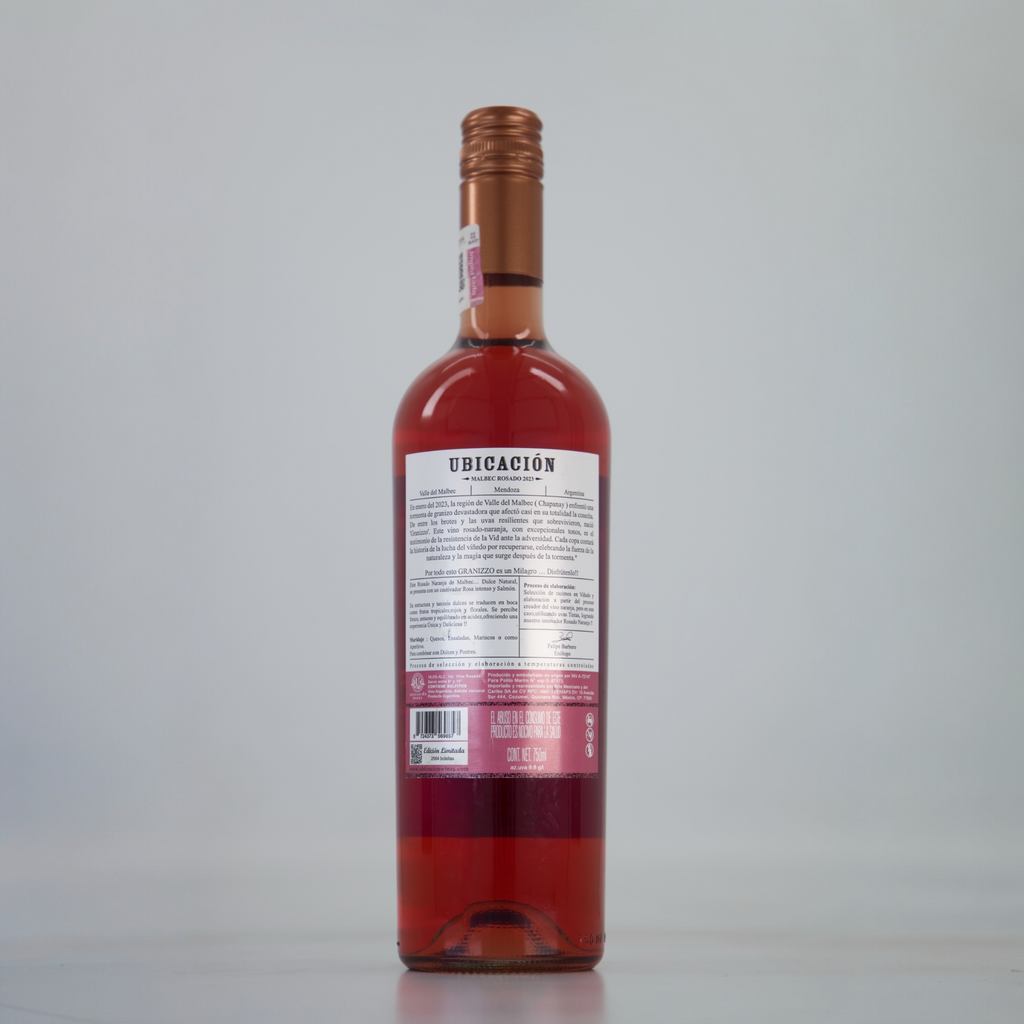 Malbec Rosado 2023 Granizzo de Ubicacion Wines - Mendoza, Argentina